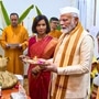 প্রধান বিচারপতির বাসভবনে গণেশ পুজোয় আরতি করলেন মোদী. (PTI Photo) (PTI)