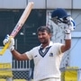 কর্ণাটকের বিরুদ্ধে রঞ্জি ম্যাচে দাপুটে শতরান অনুষ্টুপের। ছবি- পিটিআই।