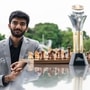 কনিষ্ঠতম দাবাড়ু হিসেবে বিশ্ব চ্যাম্পিয়ন হয়ে সারা জাগিয়েছেন গুকেশ।  (PTI)