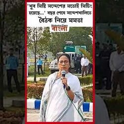 'খুব মিষ্টি সন্দেশের মতোই মিটিং হয়েছে...' বছর শেষে সন্দেশখালিতে বৈঠক নিয়ে মমতা
