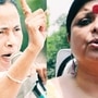 মমতা বন্দ্যোপাধ্য়ায় ও দীপা দাসমুন্সি। ফাইল ছবি। সংগৃহীত ছবি 