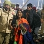 A devotee weeps at the site of stampede amid the ongoing Maha Kumbh Mela festival in Prayagraj on January 29, 2025. (Photo by ARUN SANKAR / AFP) (AFP) A devotee weeps at the site of stampede amid the ongoing Maha Kumbh Mela festival in Prayagraj on January 29, 2025. (Photo by ARUN SANKAR / AFP) (AFP)