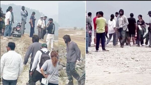 শ্যুটিংয়ে কার্তিক-শ্রীলালা শ্যুটিংয়ে কার্তিক-শ্রীলালা