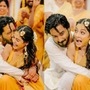 একই সঙ্গে বসে গায়ে হলুদ সারেন তাঁরা। একে অপরের গালে হলুদও লাগিয়ে দেন। গায়ে হলুদ চলাকালীন মৌটুসিকে জড়িয়ে ধরে গালে চুমুও খান মুকুল। হলুদ আর ভালোবাসার মাখামাখিতে জমে ওঠে তাঁদের এই বিশেষ অনুষ্ঠান। এই অনুষ্ঠানের একটি ভিডিয়োও মুকুল তাঁর ইনস্টাগ্রামে অনুরাগীদের সঙ্গে ভাগ করে নেন। (ছবি সৌজন্যে: কিউপিডিন্ডিয়া ওয়েডিং ফোটোগ্রাফি) 
