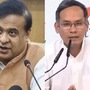 অসমের মুখ্যমন্ত্রী হিমন্ত বিশ্বশর্মা (বাঁদিকে) এবং কংগ্রেস নেতা গৌরব গগৈ (ডানদিকে)। (File Photo)