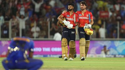 শ্রেয়স আইয়ার আইপিএল ফাইনালে তুললেন পঞ্জাব কিংসকে। (ছবি সৌজন্যে রয়টার্স)