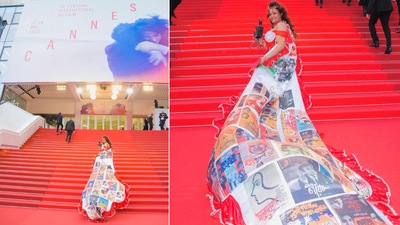 কানের রেড কার্পেটে অভিনব সত্যজিৎ-স্মরণ!