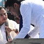শনিবার ২১শে জুলাই সমাবেশের প্রস্তুতি বৈঠক ডেকেছিল তৃণমূল। সেই বৈঠকের পরে সাংবাদিক বৈঠকে কলকাতা উত্তরের সাংসদ সুদীপ বন্দ্যোপাধ্য়ায় জানিয়েছেন, ক্যামাক স্ট্রিটের দফতর থেকে পেনড্রাইভে ২১শে জুলাই কর্মসূচির যে পোস্টার দেওয়া হয়েছে তাতে শুধু মমতা বন্দ্যোপাধ্যায়ের ছবি রয়েছে। সেই সঙ্গেই তিনি বলেন, অভিষেক বন্দ্যোপাধ্যায় নিজেই বলেছেন উনি যেহেতু ২১শে জুলাইয়ের সেই কর্মসূচিতে ছিলেন না তাই তাঁর ছবি থাকবে না। শুধু মমতা বন্দ্যোপাধ্য়ায়ের ছবিই থাকবে।  (Photo by Samir Jana/ Hindustan Times)