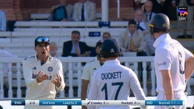 জ্যাক ক্রলিকে তুমুল গালাগালি শুভমন গিলের। (ছবি সৌজন্যে এক্স)