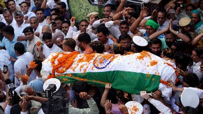 ওই সংবাদমাধ্যমে নৌসেনা অফিসারের বাবা বলেন, 'পরিবারের সামনে আমি কাঁদতেও পারব না। আমার স্ত্রী, আমার বাবা-মা সবাই ভেঙে পড়েছে। ওরা যাতে মানসিক জোর পায়, সেজন্য আমায় ধীরস্থির থাকতে হচ্ছে। (কিন্তু) মনে একটুও শান্তি নেই। এতদিন কেটে গিয়েছে। কিন্তু আমরা এখনও ঘুমোতে পারি না। এতদিন কেটে গিয়েছে। কিন্তু আমরা এখনও ঘুমোতে পারি না।।' (ফাইল ছবি, সৌজন্যে রয়টার্স) 