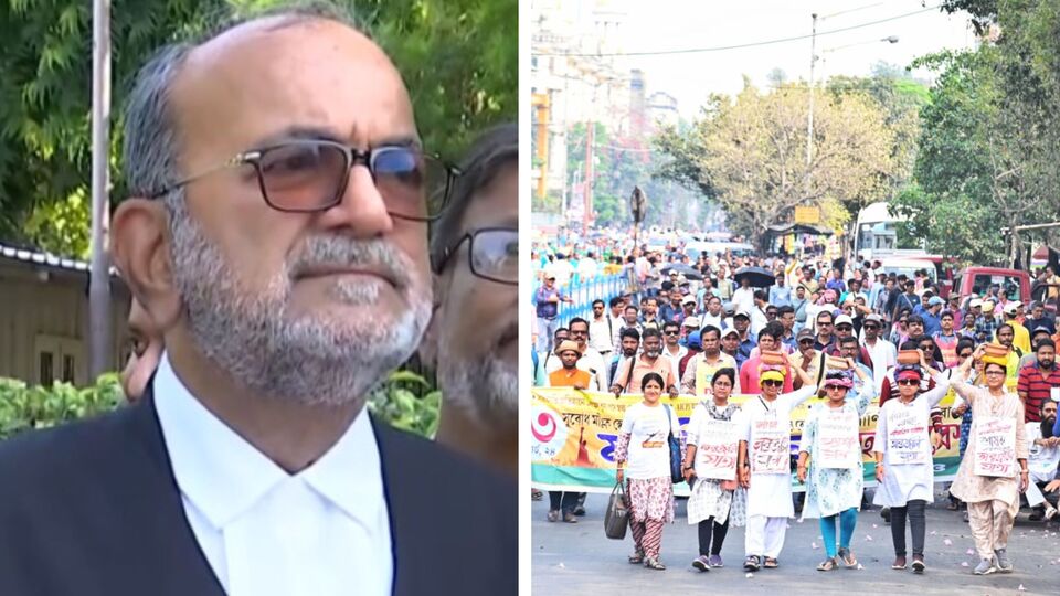 ডিএ মামলায় সুপ্রিম কোর্টে রাজ্য সরকার যে চাল দেওয়ার চেষ্টা করছিল, তা ব্যর্থ হয়ে গিয়েছে বলে জানালেন কনফেডারেশন অফ স্টেট গভর্নমেন্ট এমপ্লয়িজের আইনজীবী বিকাশরঞ্জন ভট্টাচার্য। তিনি জানিয়েছেন, বাঁচার শেষ চেষ্টা করে ডিএ মামলাকে গুলিয়ে দেওয়ার চেষ্টা করেছিল রাজ্য সরকার। সেইমতো সওয়াল করেছিল। যদিও সুপ্রিম কোর্ট সেই সওয়াল গ্রাহ্য করেনি বলে জানিয়েছেন বিকাশরঞ্জন। 