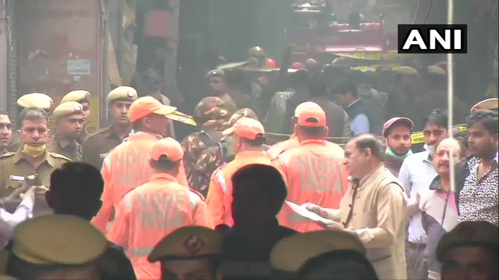 <p>A team of NDRF arrives at the incident spot</p>