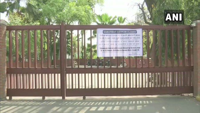 <p>Gandhi Ashram in Ahmedabad closed till Mar 31</p>