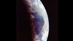 Earth photographed while returning from the successful mission. Armstrong and Aldrin spent 21 hours, 36 minutes on the moon’s surface. After a rest period that included seven hours of sleep, the ascent stage engine fired at 124 hours, 22 minutes. (NASA) Earth photographed while returning from the successful mission. Armstrong and Aldrin spent 21 hours, 36 minutes on the moon’s surface. After a rest period that included seven hours of sleep, the ascent stage engine fired at 124 hours, 22 minutes. (NASA)