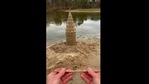 The image shows a Hogwarts sand castle.(Instagram/@Leonardo Ugolini) The image shows a Hogwarts sand castle.(Instagram/@Leonardo Ugolini)