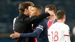 PSG's head coach Mauricio Pochettino greets PSG's Kylian Mbappe after the French League One soccer match between Paris Saint-Germain and Brest at the Parc des Princes in Paris, Saturday, Jan. 9, 2021. PSG won the match 3-0.(AP) PSG's head coach Mauricio Pochettino greets PSG's Kylian Mbappe after the French League One soccer match between Paris Saint-Germain and Brest at the Parc des Princes in Paris, Saturday, Jan. 9, 2021. PSG won the match 3-0.(AP)