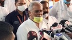 Chattisgarh CM Bhupesh Baghel speaks to the media, in Raipur on Saturday.(ANI) Chattisgarh CM Bhupesh Baghel speaks to the media, in Raipur on Saturday.(ANI)
