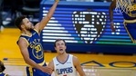 Golden State Warriors guard Stephen Curry (30) drives with the ball past Los Angeles Clippers guard Luke Kennard during the second half of an NBA basketball game in San Francisco, Friday, Jan. 8, 2021. (AP Photo/Tony Avelar)(AP) Golden State Warriors guard Stephen Curry (30) drives with the ball past Los Angeles Clippers guard Luke Kennard during the second half of an NBA basketball game in San Francisco, Friday, Jan. 8, 2021. (AP Photo/Tony Avelar)(AP)