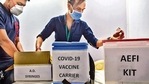 Workers prepare for dry run of Covid-19 vaccination at a Covid-19 at a centre in Mumbai. PTI(HT_PRINT) Workers prepare for dry run of Covid-19 vaccination at a Covid-19 at a centre in Mumbai. PTI(HT_PRINT)