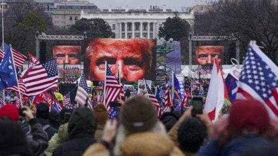 Trump supporters participate in a rally in Washington. (AP) Trump supporters participate in a rally in Washington. (AP)