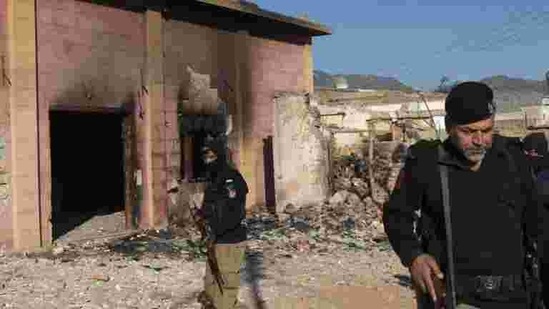 The temple in Terri village in Khyber Pakhtunkhwa's (KP) Karak district was attacked last week by the mob after members of the Hindu community received permission from local authorities to renovate its decades-old building. (AP) The temple in Terri village in Khyber Pakhtunkhwa's (KP) Karak district was attacked last week by the mob after members of the Hindu community received permission from local authorities to renovate its decades-old building. (AP)
