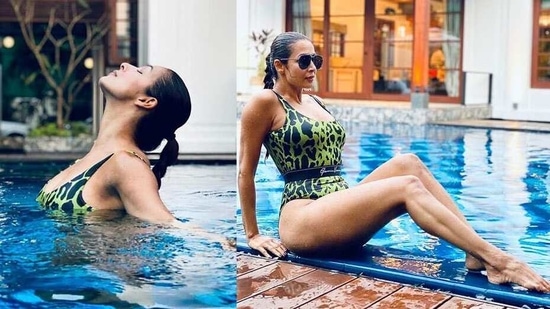 It seems Malaika Arora shared most of her time in the pool as she went on to drop many stunning pictures of her simply relaxing in a bikini or performing yoga in water. It seems Malaika Arora shared most of her time in the pool as she went on to drop many stunning pictures of her simply relaxing in a bikini or performing yoga in water.