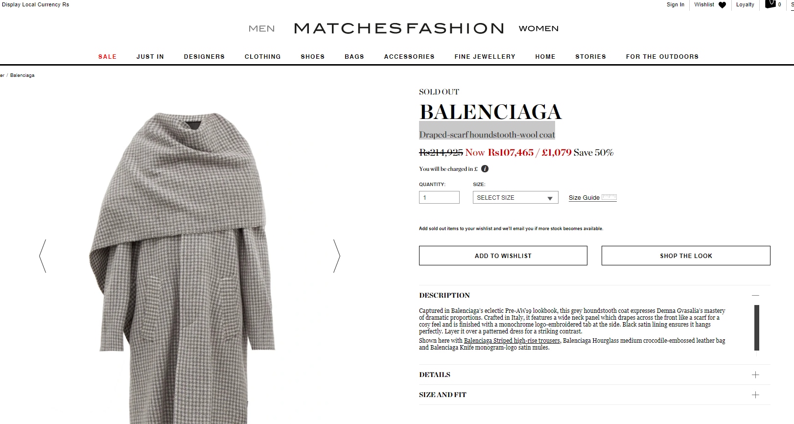 Deepika Padukone's coat is worth  ₹2 lakh. (matchesfashion.com)