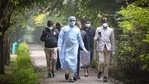 A team from the Animal Husbandry department out collecting crows found dead in a park in Rohini, New Delhi on January 9. Over two dozen crows have and at least 10 ducks have been found dead since January 5 in the national capital’s parks, sparking fears of an outbreak of bird flu (avian influenza) in the city. A team from the Animal Husbandry department out collecting crows found dead in a park in Rohini, New Delhi on January 9. Over two dozen crows have and at least 10 ducks have been found dead since January 5 in the national capital’s parks, sparking fears of an outbreak of bird flu (avian influenza) in the city.