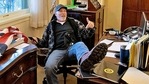 "The shocking images of Mr. Barnett with his boots up on a desk in the speaker of the House’s office on Wednesday was repulsive,” Acting Attorney General Jeffrey Rosen said in a statement(HT_PRINT) "The shocking images of Mr. Barnett with his boots up on a desk in the speaker of the House’s office on Wednesday was repulsive,” Acting Attorney General Jeffrey Rosen said in a statement(HT_PRINT)
