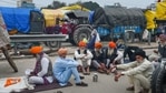Farmers take rest during their ongoing protest against the new farm laws, at Singhu border in New Delhi.(PTI) Farmers take rest during their ongoing protest against the new farm laws, at Singhu border in New Delhi.(PTI)