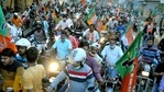 BJP workers participate in a bike rally to protest against the ruling TMC government in Kolkata,(PTI) BJP workers participate in a bike rally to protest against the ruling TMC government in Kolkata,(PTI)