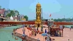 File photo: Mahakumbh 2021 prep is changing face of Haridwar.(HT Photo) File photo: Mahakumbh 2021 prep is changing face of Haridwar.(HT Photo)
