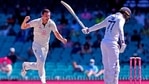 Josh Hazlewood has Shubman Gill out caught behind. (Getty) Josh Hazlewood has Shubman Gill out caught behind. (Getty)