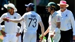 Mohammed Siraj talks to Tim Paine on the outfield(Getty Images) Mohammed Siraj talks to Tim Paine on the outfield(Getty Images)
