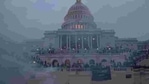Police officers stand guard as supporters of US President Donald Trump gather in front of the US Capitol Building in Washington.(REUTERS) Police officers stand guard as supporters of US President Donald Trump gather in front of the US Capitol Building in Washington.(REUTERS)