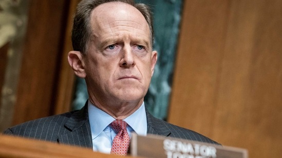Senator Pat Toomey of Pennsylvania said on NBC’s Meet the Press, “The best thing would be a resignation.” (Reuters File Photo )