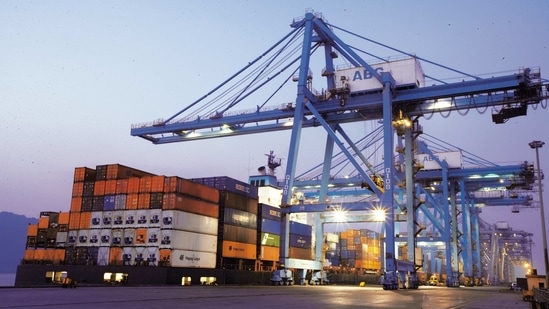 The rate of contraction in the outbound shipments was 8.74 per cent in November 2020. (Mint file photo)
