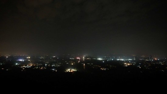 A general view shows Pakistan's capital Islamabad during a power blackout. (AFP)(AFP)