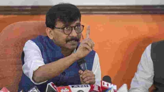 Raut alleged that PM Modi’s actions had reduced the significance of the Parliament and concentrated power in his hands. (HT Photo) Raut alleged that PM Modi’s actions had reduced the significance of the Parliament and concentrated power in his hands. (HT Photo)