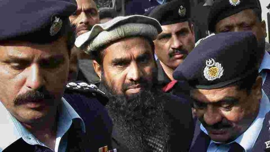 Lakhvi, one of the alleged masterminds of the Mumbai attacks, was arrested by Pakistani authorities on January 2 on charges of involvement in terror financing, almost five years after he was freed on bail. (AP FILE PHOTO.) Lakhvi, one of the alleged masterminds of the Mumbai attacks, was arrested by Pakistani authorities on January 2 on charges of involvement in terror financing, almost five years after he was freed on bail. (AP FILE PHOTO.)