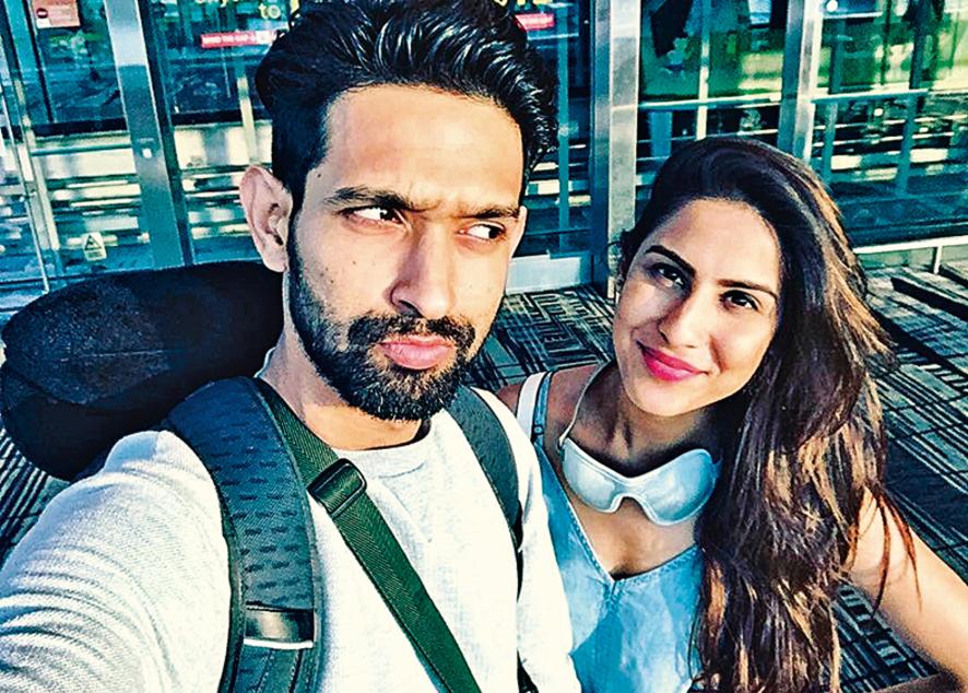 The picture with his fiancé Sheetal Thakur that Vikrant keeps on his bedside table The picture with his fiancé Sheetal Thakur that Vikrant keeps on his bedside table