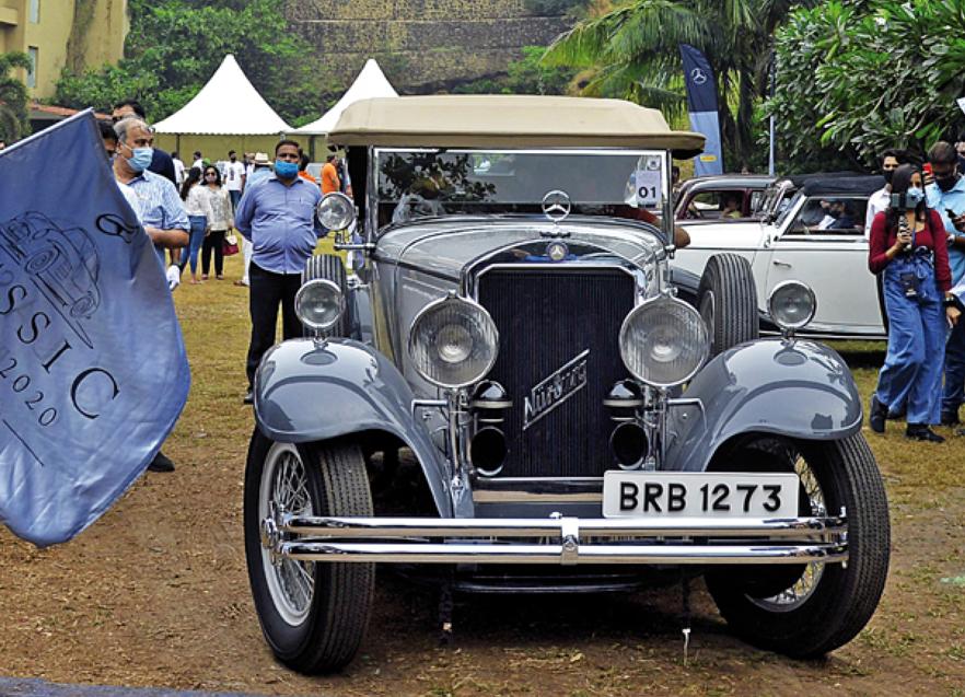 This W08 Mercedes Nürburg in touring body style is the only one in India This W08 Mercedes Nürburg in touring body style is the only one in India