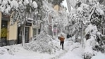 A person walks past fallen branches in Madrid amid heavy snowfall on January 9. The Spanish capital is trying to get back on its feet after a 50-year record snowfall that paralysed large parts of central Spain over the weekend. It has now led to icy weather that is hampering the rollout of the much-needed vaccination against the coronavirus. A person walks past fallen branches in Madrid amid heavy snowfall on January 9. The Spanish capital is trying to get back on its feet after a 50-year record snowfall that paralysed large parts of central Spain over the weekend. It has now led to icy weather that is hampering the rollout of the much-needed vaccination against the coronavirus.