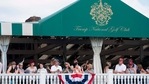 (FILES) In this file photo taken on July 16, 2017 people watch as US President Donald Trump arrives at the 72nd US Women's Open Golf Championship at Trump National Golf Course in Bedminster, New Jersey.(AFP) (FILES) In this file photo taken on July 16, 2017 people watch as US President Donald Trump arrives at the 72nd US Women's Open Golf Championship at Trump National Golf Course in Bedminster, New Jersey.(AFP)