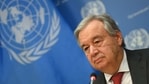 United Nations Secretary General Antonio Guterres speaks during a press briefing at United Nations Headquarters in New York City.(AP) United Nations Secretary General Antonio Guterres speaks during a press briefing at United Nations Headquarters in New York City.(AP)