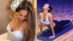 Malaika Arora does Bhujangasana(Instagram/ malaikaaroraofficia) Malaika Arora does Bhujangasana(Instagram/ malaikaaroraofficia)