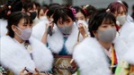 Of Tokyo's 23 wards, all but one have cancelled or postponed the ceremonies, opting instead to offer mayors' congratulatory remarks online.(Reuters) Of Tokyo's 23 wards, all but one have cancelled or postponed the ceremonies, opting instead to offer mayors' congratulatory remarks online.(Reuters)