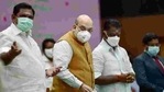 AIADMK twice made it clear that Palaniswami was the CM candidate - on December 27 at its first poll rally and at its general council meet on January 9. In picture - Home minister Amit Shah with TN CM K Palaniswami and Deputy CM O Panneerselvam.(PTI) AIADMK twice made it clear that Palaniswami was the CM candidate - on December 27 at its first poll rally and at its general council meet on January 9. In picture - Home minister Amit Shah with TN CM K Palaniswami and Deputy CM O Panneerselvam.(PTI)