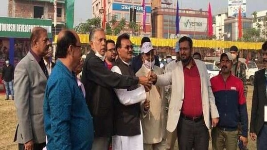 The five-day Agartala Adventure Tourism Festival underway at the Swami Vivekananda Maidan in Agartala attracted several visitors with many of them expressing hope that it would play a role in reviving tourism in the state after the peak of the Covid-19 pandemic.(ANI) The five-day Agartala Adventure Tourism Festival underway at the Swami Vivekananda Maidan in Agartala attracted several visitors with many of them expressing hope that it would play a role in reviving tourism in the state after the peak of the Covid-19 pandemic.(ANI)