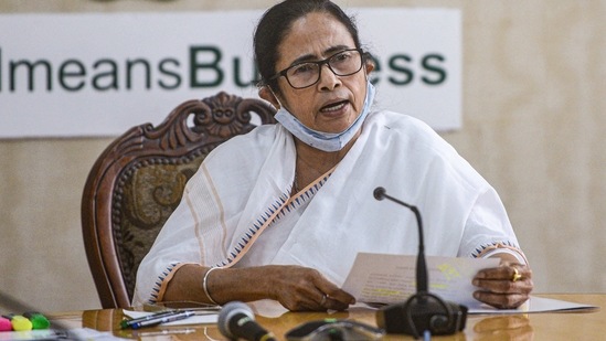Kolkata: West Bengal Chief Minister Mamata Banerjee addresses a press conference at the state secretariat Nabanna in Kolkata, Tuesday, Dec. 22, 2020. (PTI Photo) (PTI22-12-2020_000188B) (PTI) Kolkata: West Bengal Chief Minister Mamata Banerjee addresses a press conference at the state secretariat Nabanna in Kolkata, Tuesday, Dec. 22, 2020. (PTI Photo) (PTI22-12-2020_000188B) (PTI)